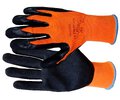 Rękawiczki ogrodowe pomarańczowo-czarne rozmiar 9
