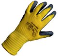 Rękawiczki ogrodowe żółto-czarne rozmiar 8