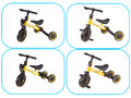 Rowerek Trike Fix Mini biegowy trójkołowy 3w1 z pedałami żółty
