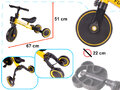 Rowerek Trike Fix Mini biegowy trójkołowy 3w1 z pedałami żółty