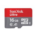 SanDisk karta pamięci microSDHC dla Androida 16 GB klasa 10 98 MB/s UHS-I + adapter + opakowanie na SD i MicroSD