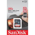 SanDisk karta pamięci Ultra SDHC 16 GB (kl. 10 | 48 MB/s | UHS-I) + opakowanie na SD i MicroSD
