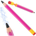 Sikawka plastikowa na wodę w kształcie ołówka różowa 54 cm