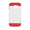 Silikonowa nakładka Roar Fit UP Clear do Apple iPhone 6 / 6S Plus transparentna + czerwona