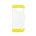 Silikonowa nakładka Roar Fit UP Clear do Samsung Galaxy S6 (G920) transparentna + żółta