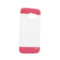 Silikonowa nakładka Roar Fit UP Clear do Galaxy S6 EDGE (G925) transparentna + różowa