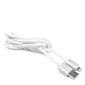 Silikonowy kabel USB eXtreme iPhone 5 / 6 / 7 / SE, iPad 4, iPod nano 7G 100cm biały (blister)