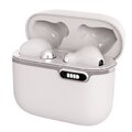 Słuchawki bezprzewodowe / bluetooth Stereo TWS ART AP-TW-B4W + stacja dokująca ze złączem typ C białe