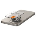 SPIGEN osłona aparatu OPTIK.TR ”EZ FIT” 2-pack do IPHONE 14 Pro / Pro Max / 15 Pro / Pro Max natural titanium