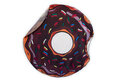 Szybkoschnąca mata plażowa brązowy donut 135cm 