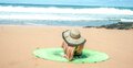 Szybkoschnąca mata plażowa arbuz 135cm 