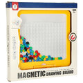Tablica magnetyczna montessori mozaika kolorowe kropki żółta 26 x 26 cm