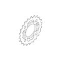 TARCZA DO KORBY SHIMANO 22T M361 CZARNA
