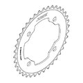 TARCZA DO KORBY SHIMANO 36T M640 CZARNA