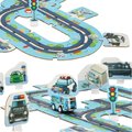 Tor samochodowy puzzle policja pojazdy miasto 47 elementów