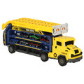 Tor wyścigowy samochodowy laweta transporter 6 el. żółty