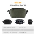 Torba fotograficzna K&F Concept Alpha Sling Bag 10 l - ciemnozielona