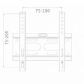 Uchwyt do TV LED / LCD 14 - 43 25KG brak regulacji CV-20 czarny