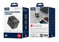 Uniwersalny adapter podróżny JELLICO S9 PD 2xUSB-C + 1xUSB 3.4A Max 2500W Czarny