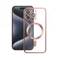 Vmax nakładka Electroplating Mag TPU do iPhone 15 Plus 6,7" złoto-różowa