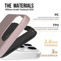 Vmax nakładka Triangle Case do iPhone 16 Pro Max 6,9" różowo-złota