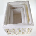 Wiklinowe koszyki dekoracyjne prostokąt biały JD9509