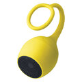 Wodoodporny mobilny głośnik Bluetooth z zawieszką BS-310 żółty