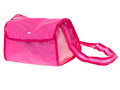 Składany wózek głęboki z torbą dla lalek różowy 56 cm