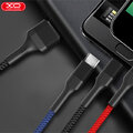 XO kabel NB54 3w1 USB - Lightning + USB-C + microUSB 1,2 m 3A wielokolorowy