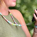 Zawieszka PIXIE do telefonu / długość sznura 68cm (34cm w pętli) / na szyję - serca
