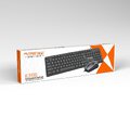 Zestaw klawiatura QWERTY + mysz przewodowy USB A K3186 U+U