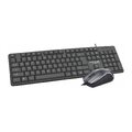 Zestaw klawiatura QWERTY + mysz przewodowy USB A K3186 U+U