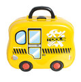 Zestaw mały  warsztat z narzędziami w walizce w kształcie autobusu