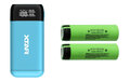 Ładowarka / power bank Xtar PB2S niebieski do akumulatorów + 2x akumulator 18650 3400mAh Panasonic NCR-18650B