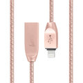 Kabel Beeyo Zinc USB iPhone lightning różowo-złoty