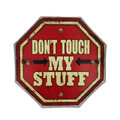 Znak Metalowy RETRO LED Don't Touch Forever Light