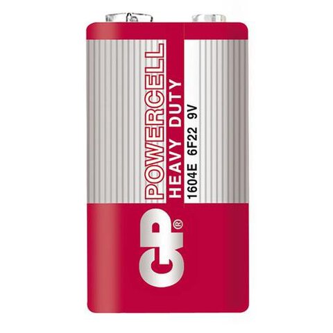 Bateria cynkowo-węglowa GP PowerCell 6f22 / 9V (taca)