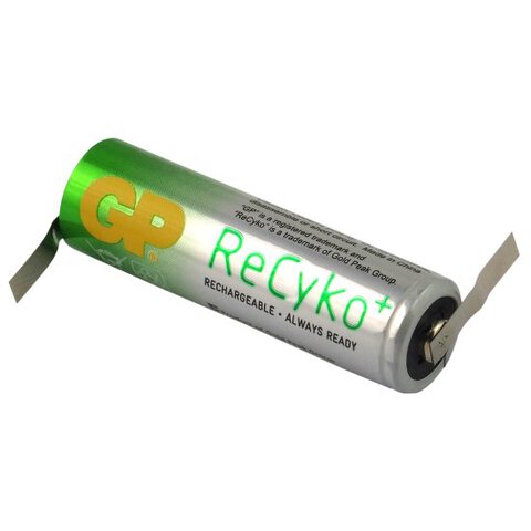 Akumulator GP ReCyko+ R6/AA 2000mAh z przygrzanymi blaszkami typ Z