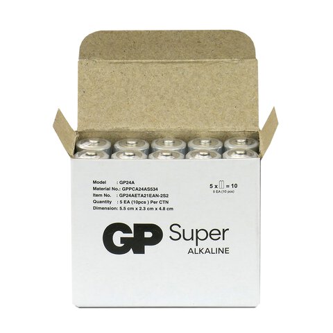 10 x bateria alkaliczna GP Super Alkaline G-TECH LR03 / AAA