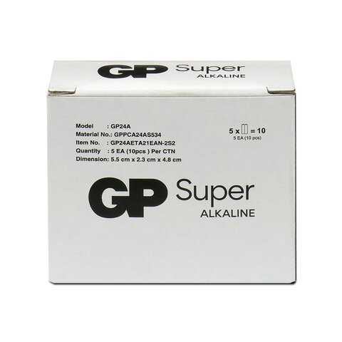 10 x bateria alkaliczna GP Super Alkaline G-TECH LR03 / AAA