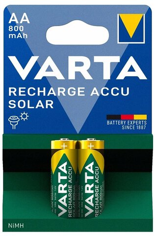 Akumulatorki AA / R6 Varta SOLAR Ni-MH 800 mAh (2 sztuki)
