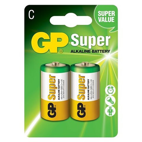 Baterie alkaliczne GP Super Alkaline LR14/C (blister)