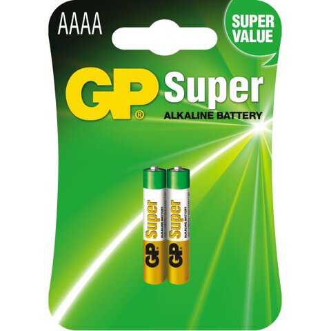 Bateria GP Super Alkaline AAAA / LR61 / 25A / LR8D425 / MN2500 / MX2500 / E96