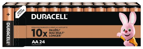 Baterie alkaliczne AA / LR6 Duracell Basic (24 sztuk)