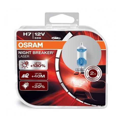 Osram H7 Night Breaker LASER + 130% światła (duo pack)