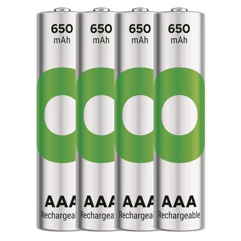 4 x akumulatorki AAA / R03 Ni-MH GP ReCyko 650mAh