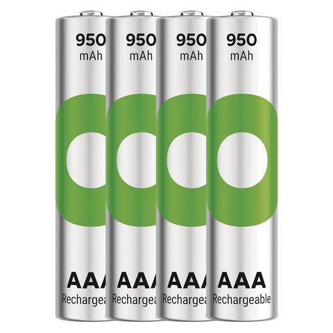 4 x akumulatorki AAA / R03 Ni-MH GP ReCyko 950mAh