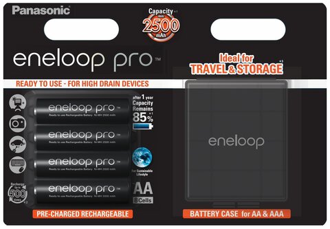 Akumulator Panasonic Eneloop PRO R6/AA 2550mAh  BK-3HCDEC4BE w blistrze + BOX	