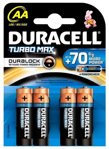 Baterie Duracell Duralock Turbo Max LR6 AA