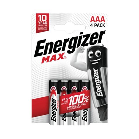 Baterie alkaliczne Energizer MAX LR03/ AAA (4 sztuki)